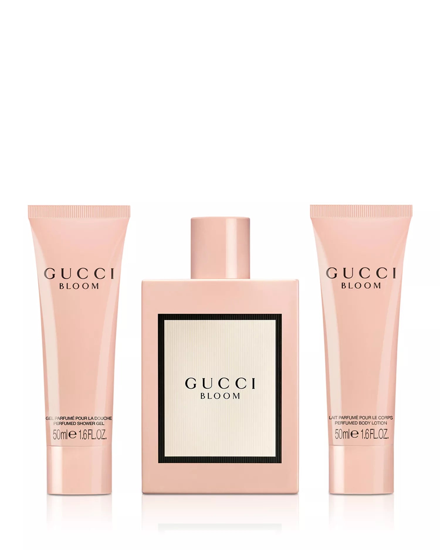 Bloom Eau de Parfum for Women, Body Lotion and Shower Gel Trio Gift Set