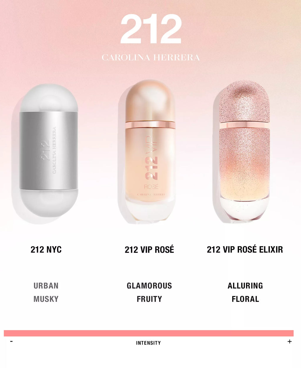212 VIP Rosé Elixir Eau de Parfum en spray, 2.7 oz. CAROLINA HERRERA