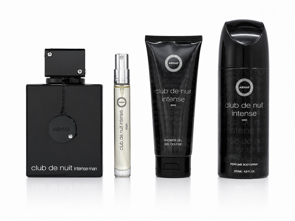 Set Armaf Club de Nuit Intense Man 4 Piezas Hombre EDT + Body Spray + Shower Gel + Travel Spray