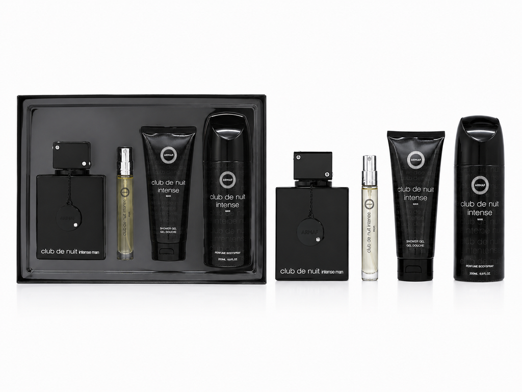 Set Armaf Club de Nuit Intense Man 4 Piezas Hombre EDT + Body Spray + Shower Gel + Travel Spray